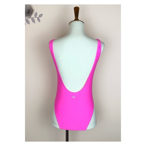 New! Hot Pink Neon Miami One-Piece Swimsuit - Picture 4 of 8